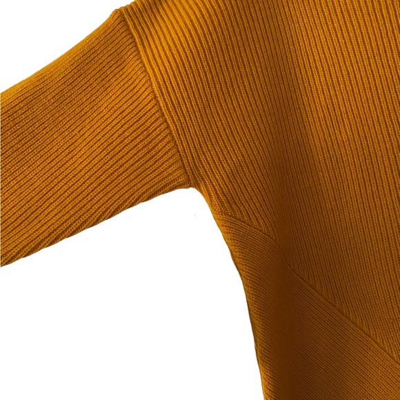 Marciano Mustard Colour Turtleneck Asymmetrical Sweater - Size XS - Picture 8 of 10